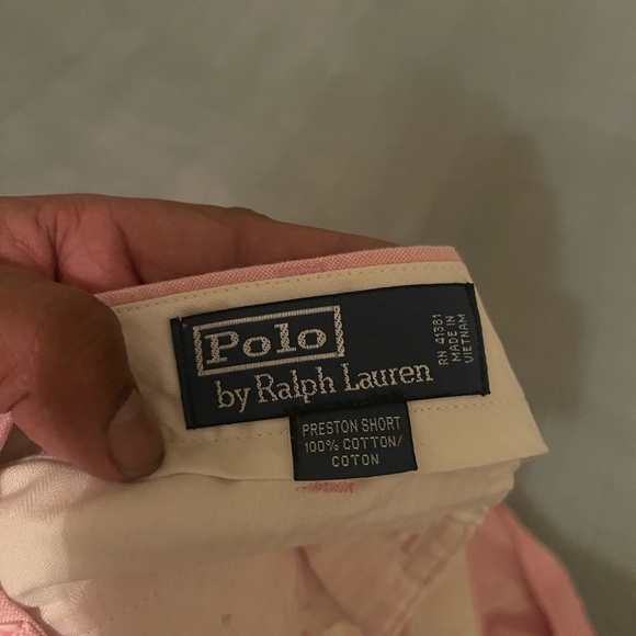 Pink polo shorts size 38 . Fits like a 36. - Picture 3 of 4